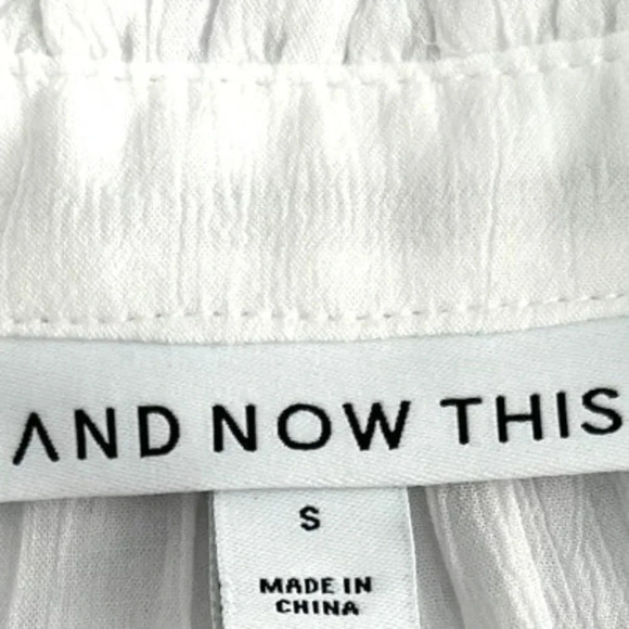 AND NOW THIS Women's Sleeveless Tiered Dress White - Picture 6 of 10